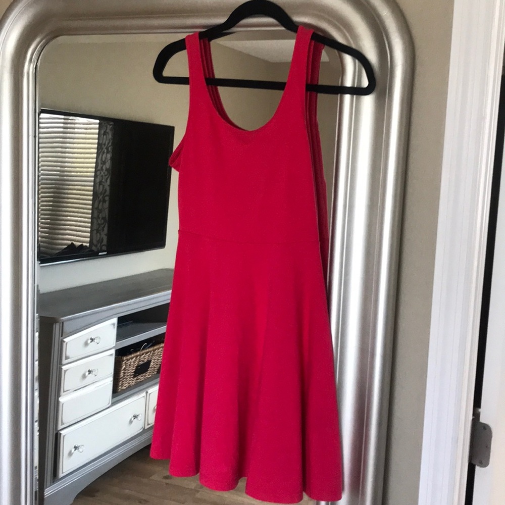Pink skater dress